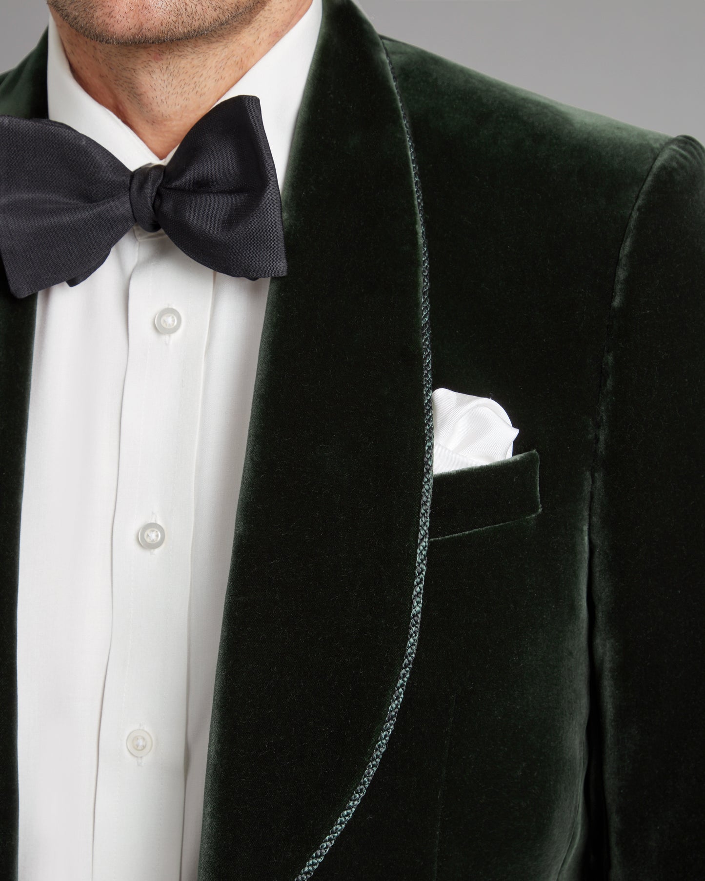 Pembroke Smoking Jacket - Green Velvet