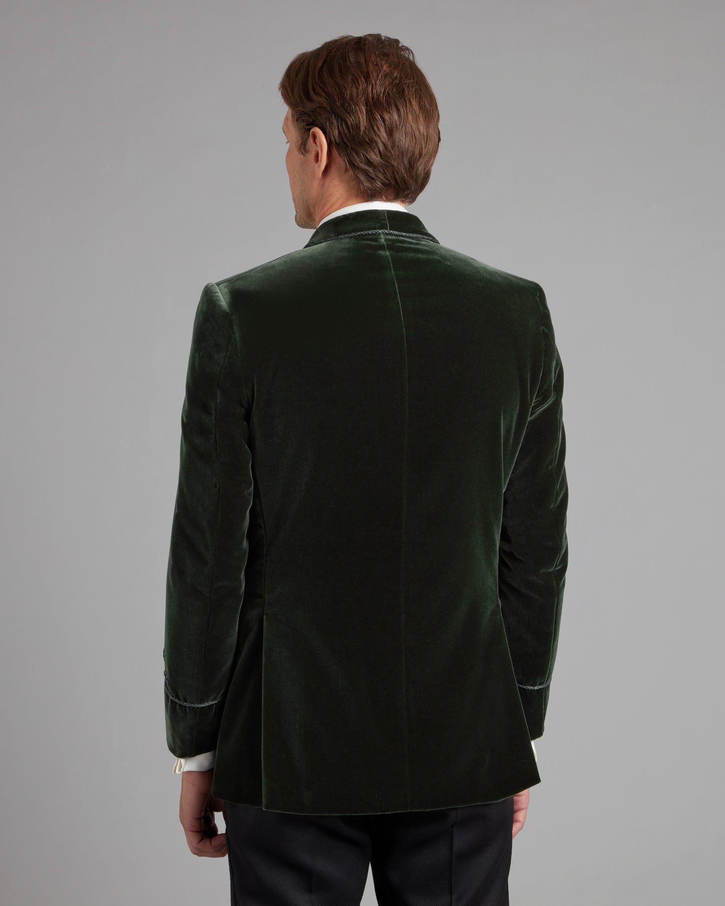 Pembroke Smoking Jacket - Green Velvet