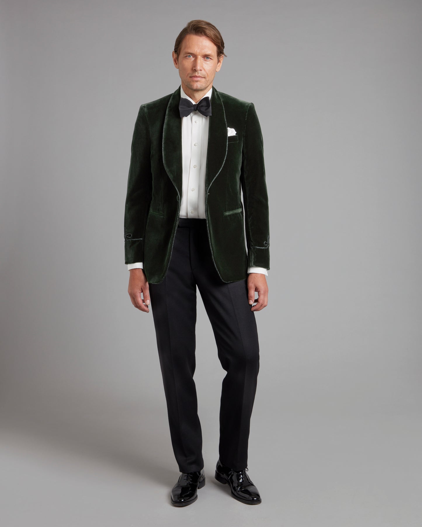 Pembroke Smoking Jacket - Green Velvet