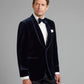 Pembroke Smoking Jacket - Navy Velvet