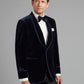 Pembroke Smoking Jacket - Navy Velvet