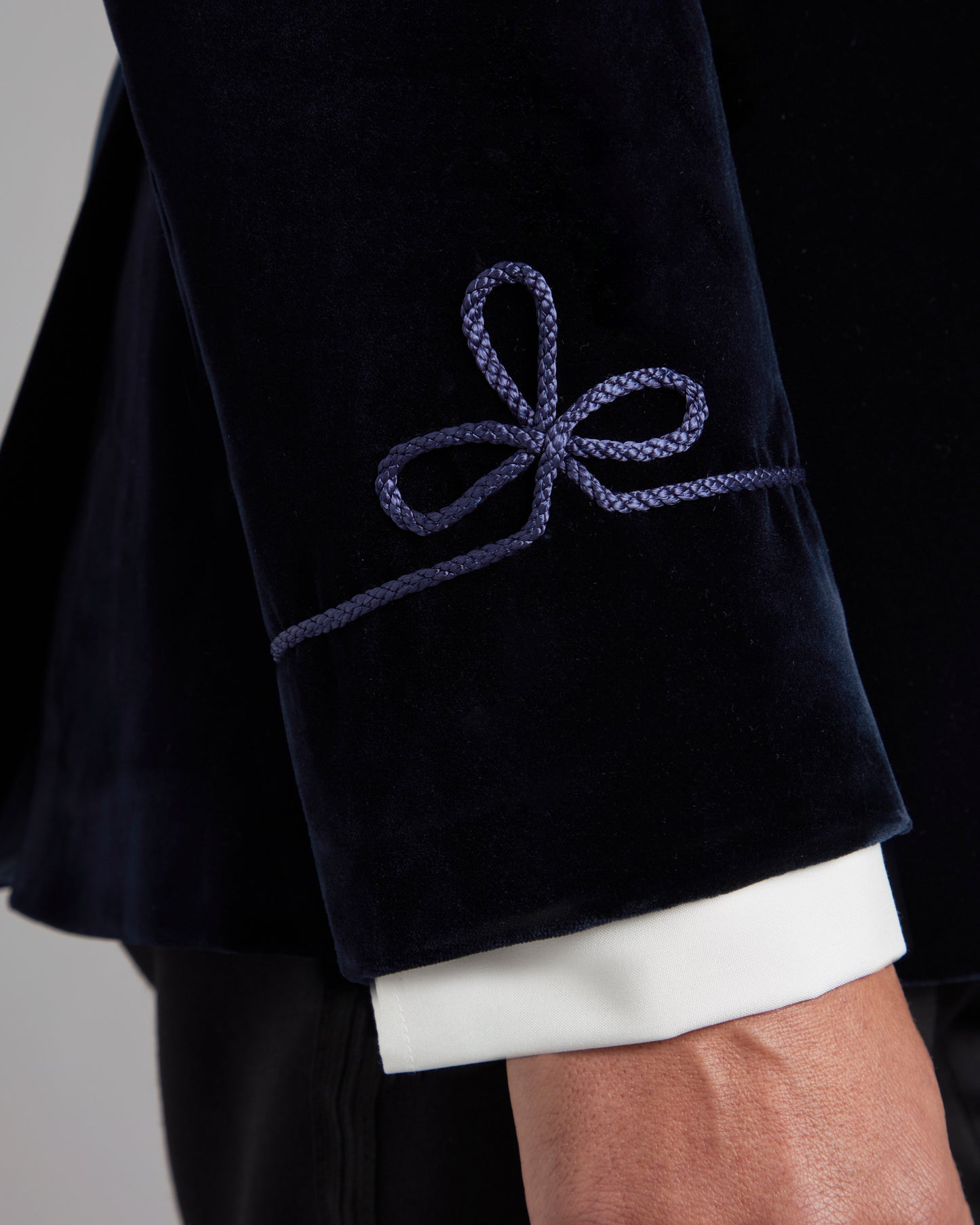 Pembroke Smoking Jacket - Navy Velvet