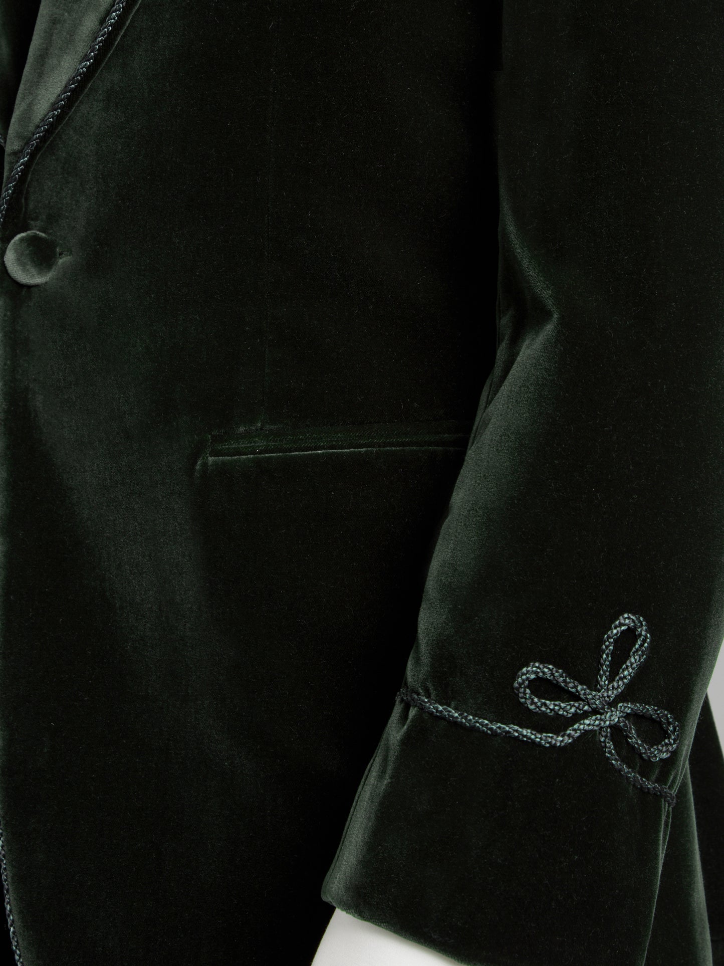 Pembroke Smoking Jacket - Green Velvet