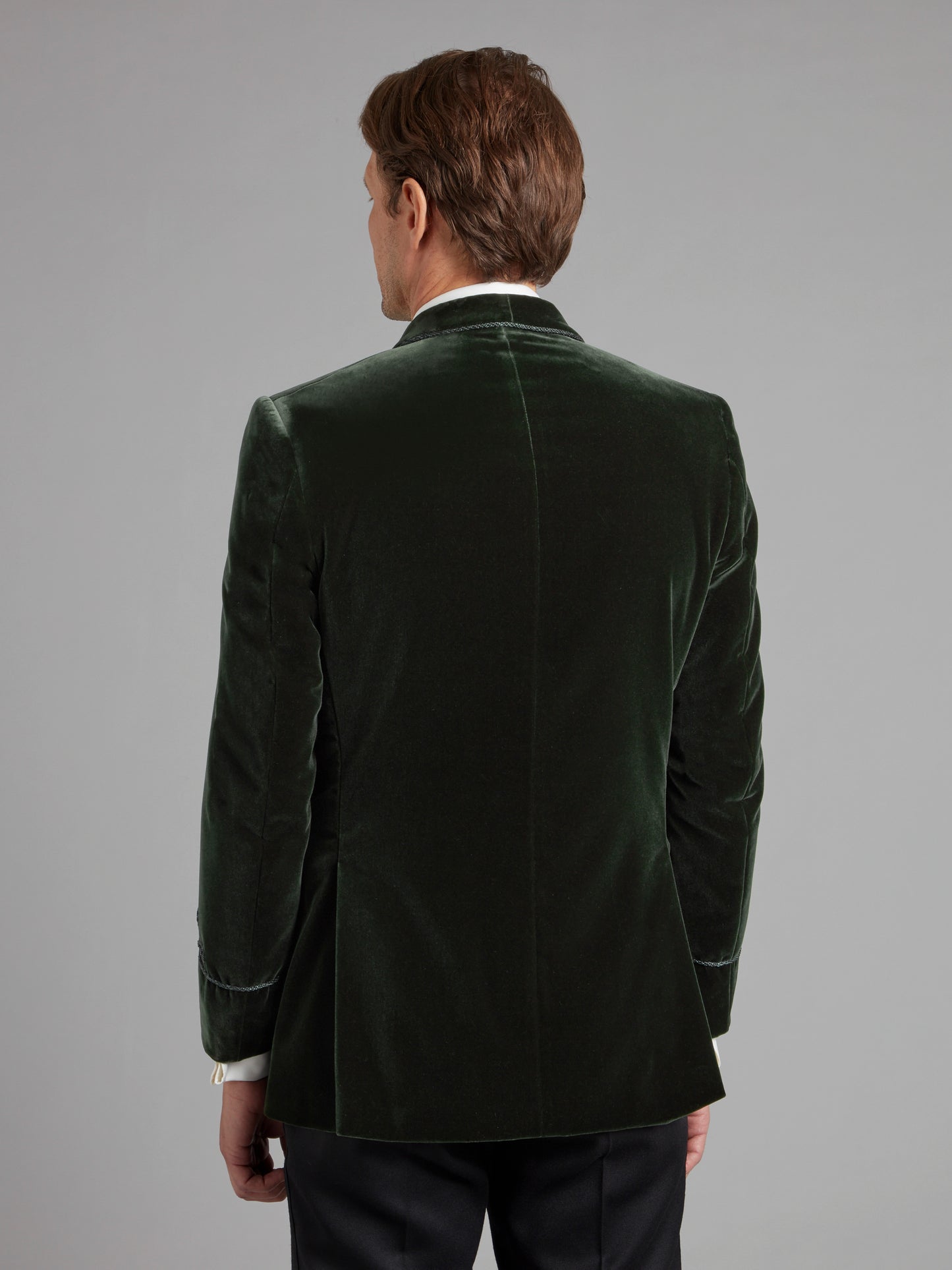 Pembroke Smoking Jacket - Green Velvet