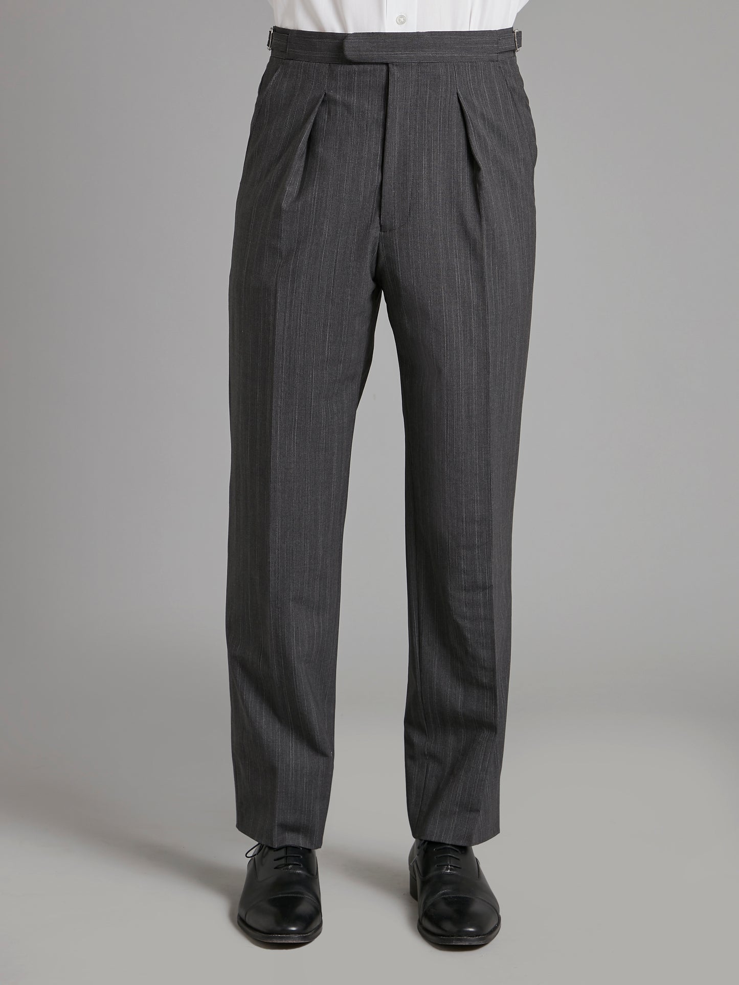 Pleated Luxury Morning Pants - Mid Grey