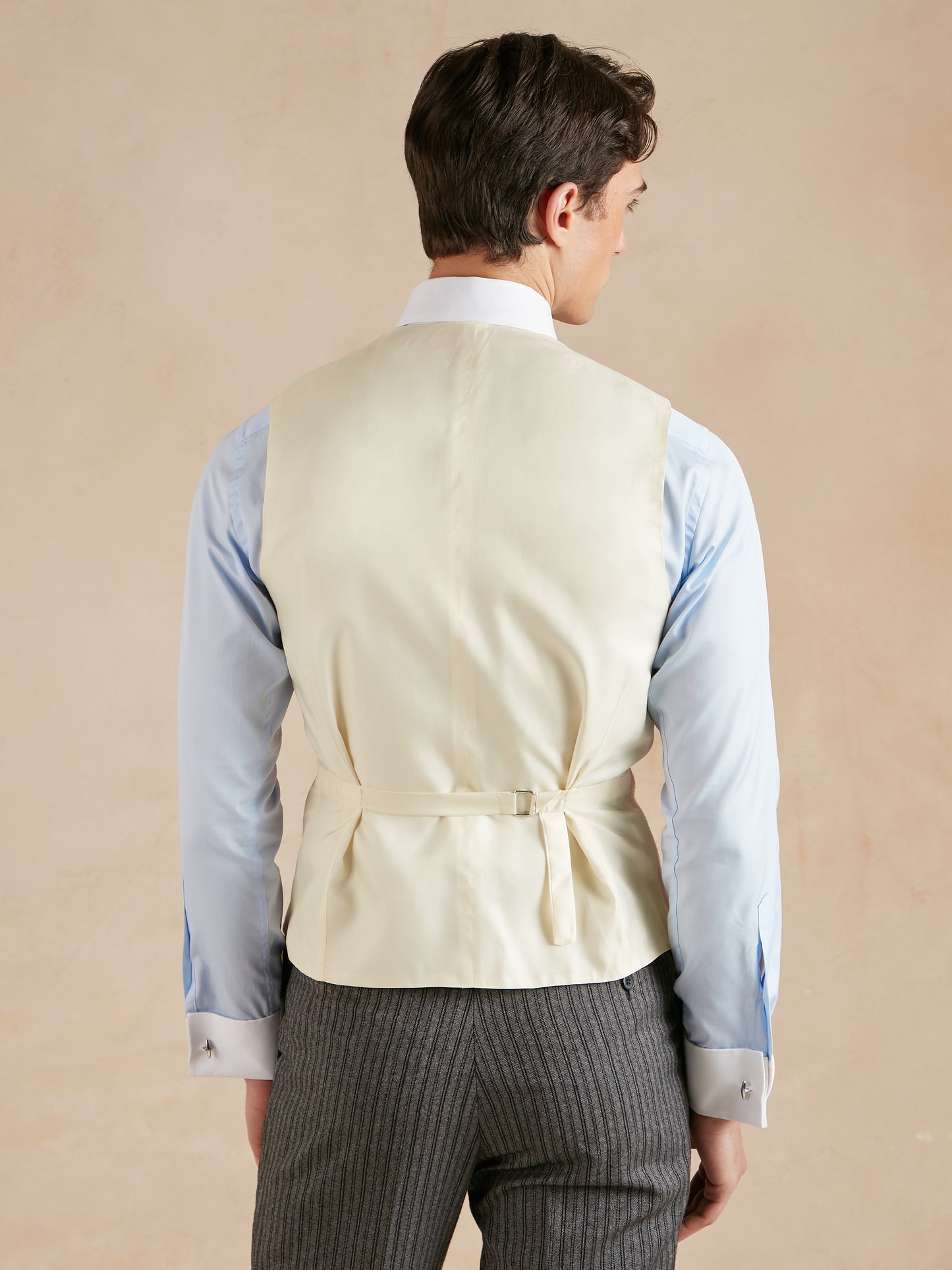 Pure Silk Double Breasted Waistcoat - Green