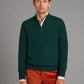 Cairns Quarter-Zip Sweater - Tartan Green