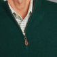 Cairns Quarter-Zip Sweater - Tartan Green