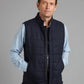 Quilted Gilet Wool - Navy