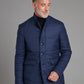 Quilted Jacket Wool - Navy