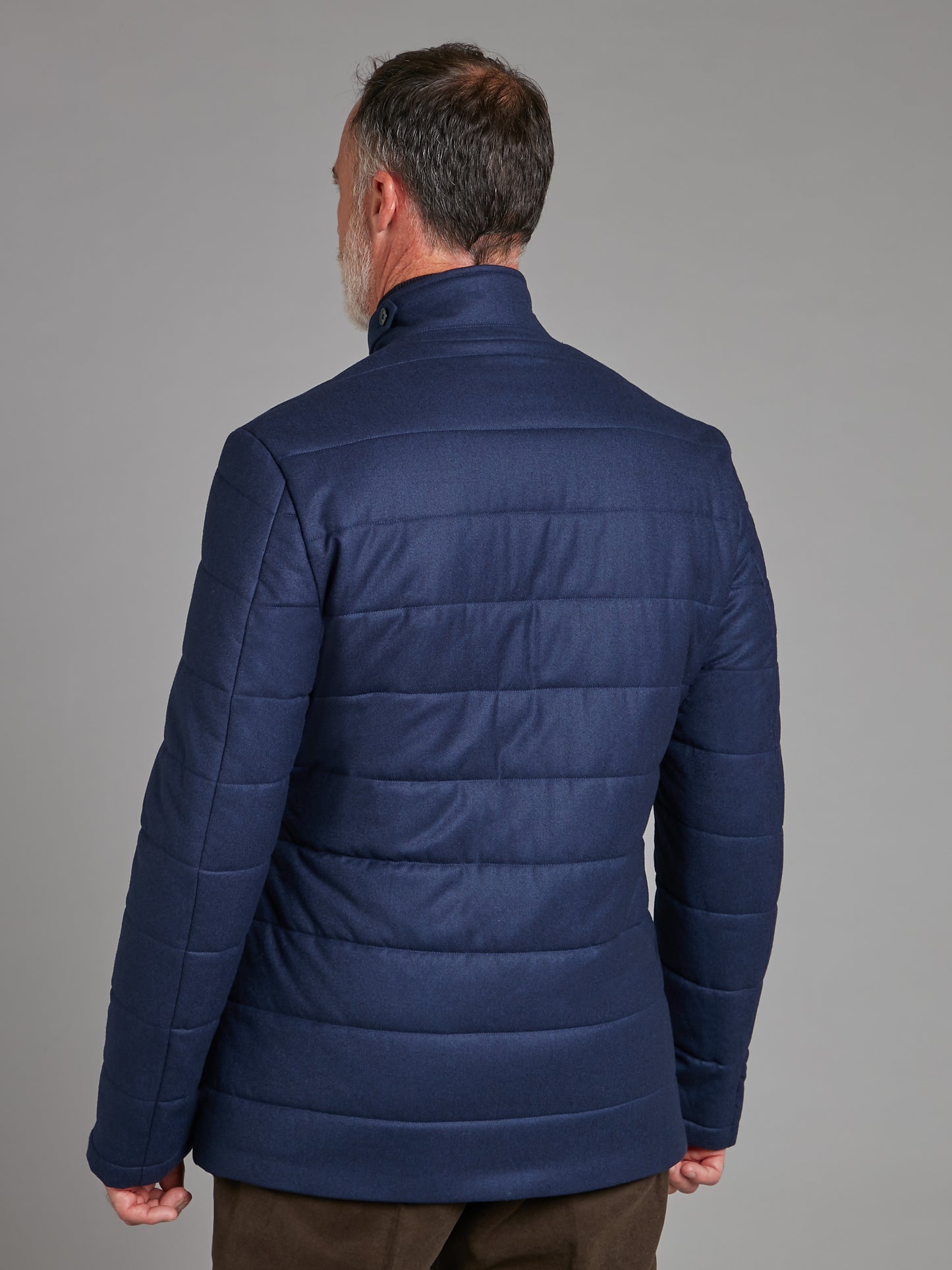 Quilted Jacket Wool - Navy