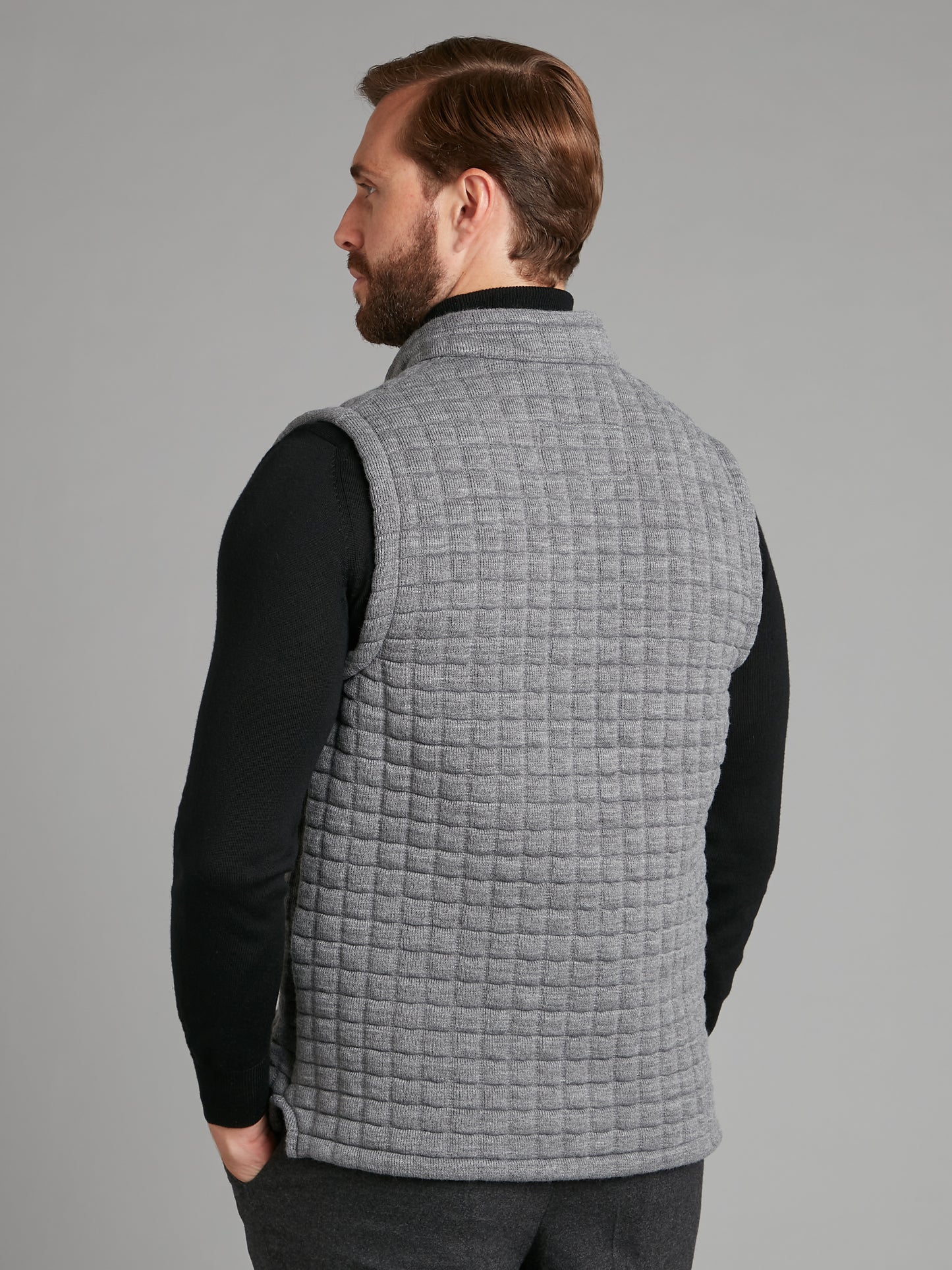 Quilted Thermatex Gilet - Grey