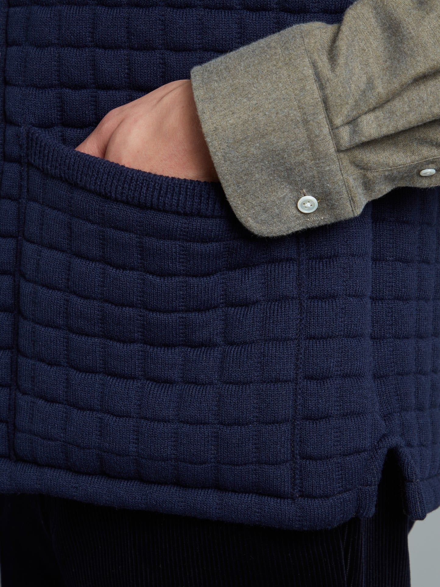 Quilted Thermatex Gilet - Navy