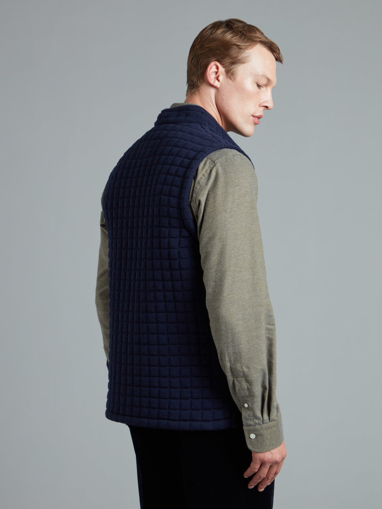 Quilted Thermatex Gilet - Navy