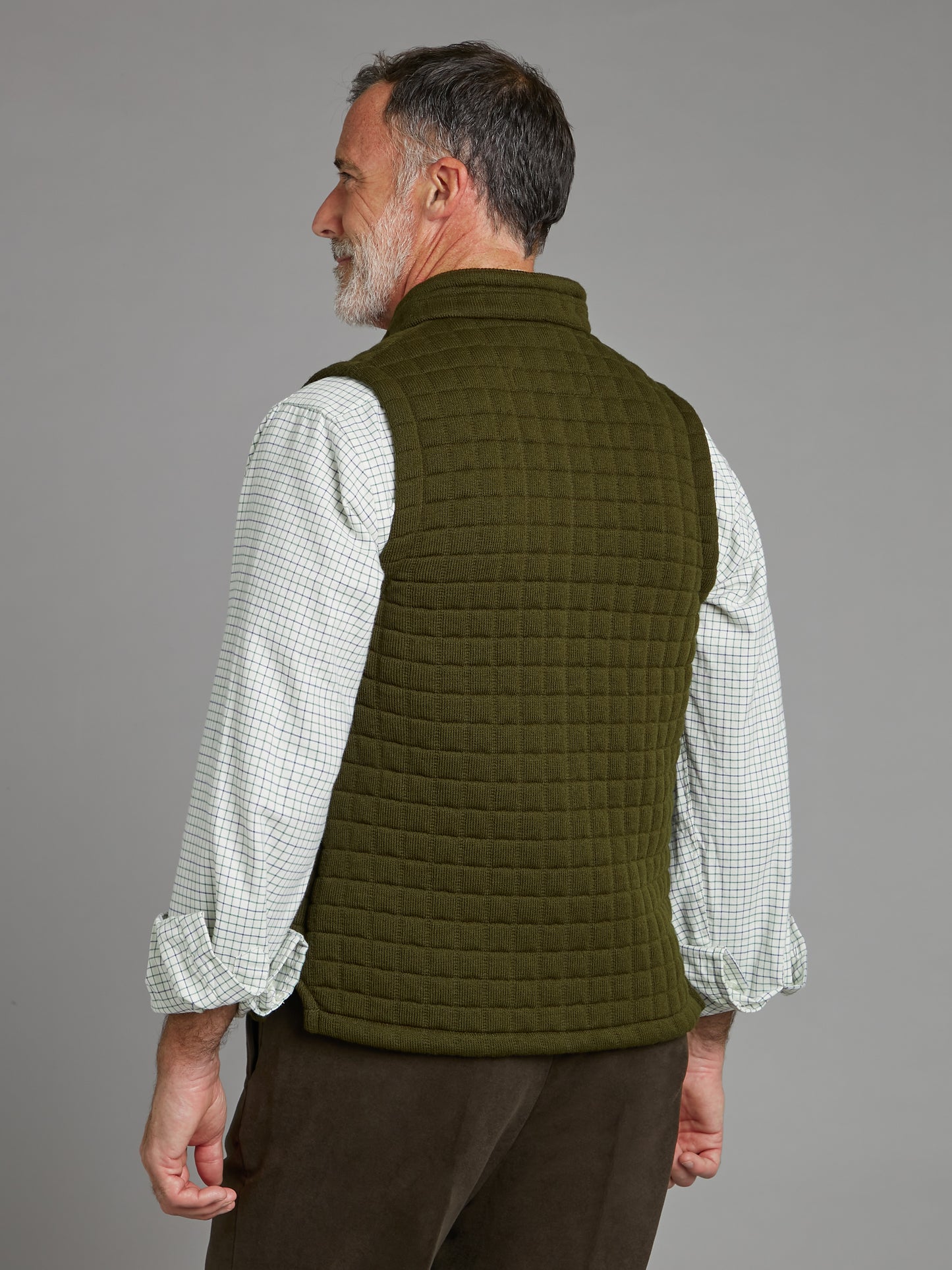 Quilted Thermatex Gilet – Olive