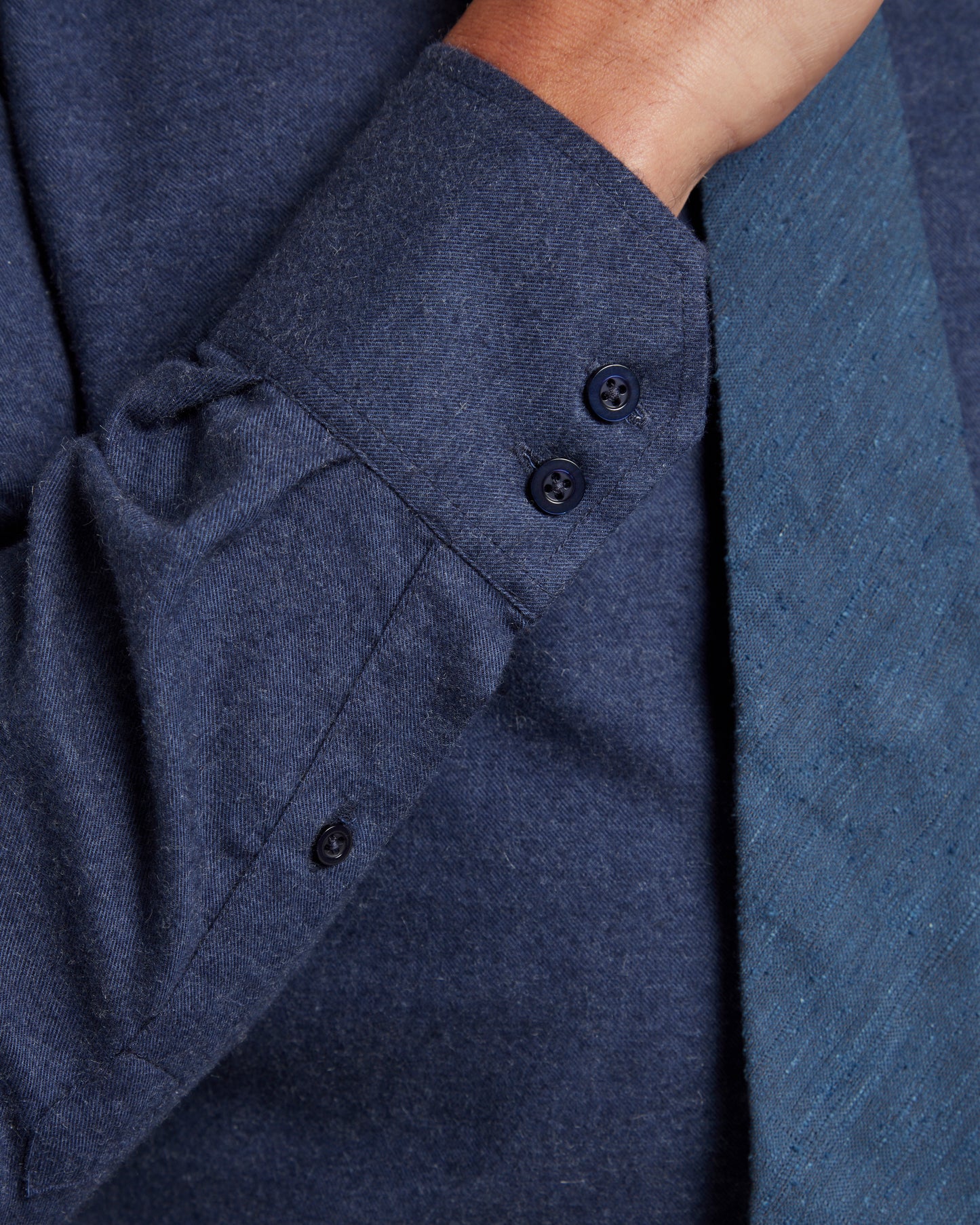 Regular Fit shirt - Cashmere Blend Navy