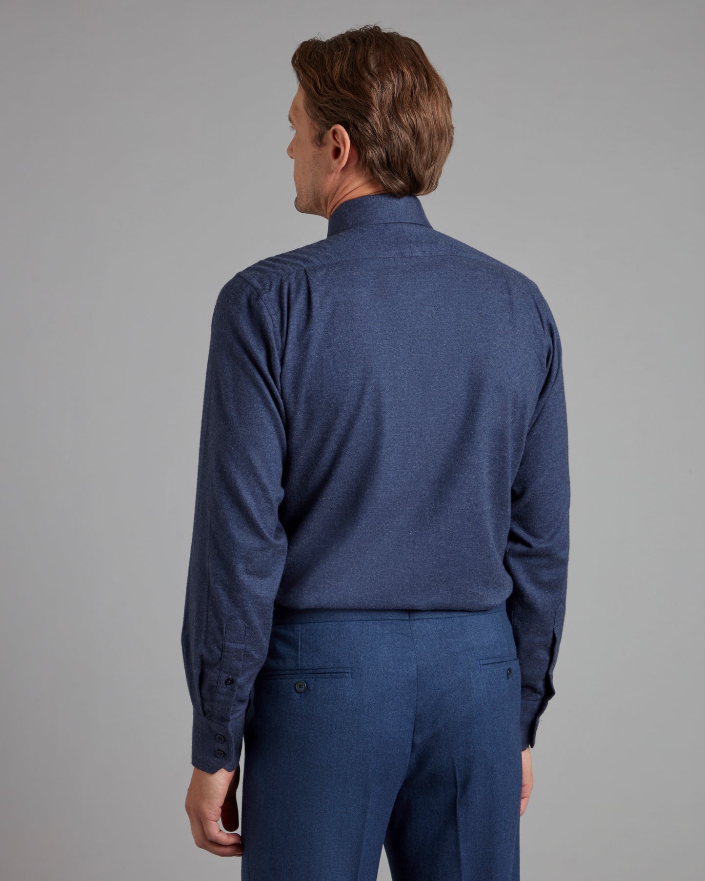 Regular Fit shirt - Cashmere Blend Navy