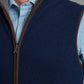 Reversible Cashmere Vest - Navy & Gunmetal