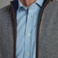 Reversible Cashmere Vest - Navy & Gunmetal