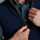 Reversible Cashmere Vest - Navy & Moss