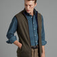 Reversible Cashmere Vest - Navy & Moss