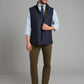 Reversible Gilet - Navy & Green Loden