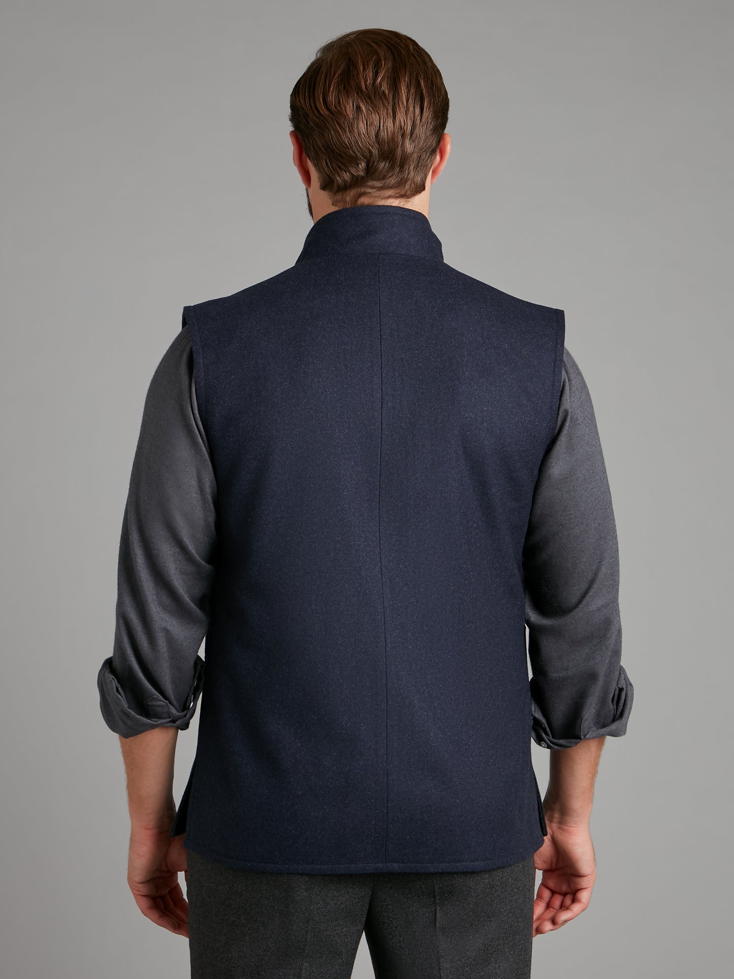 Reversible Vest - Navy & Grey Loden