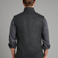 Reversible Vest - Navy & Grey Loden