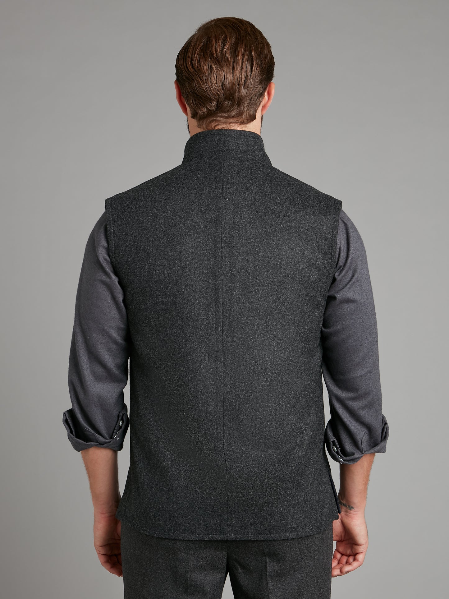 Reversible Vest - Navy & Grey Loden