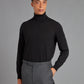 Roll Neck Merino Sweater - Black