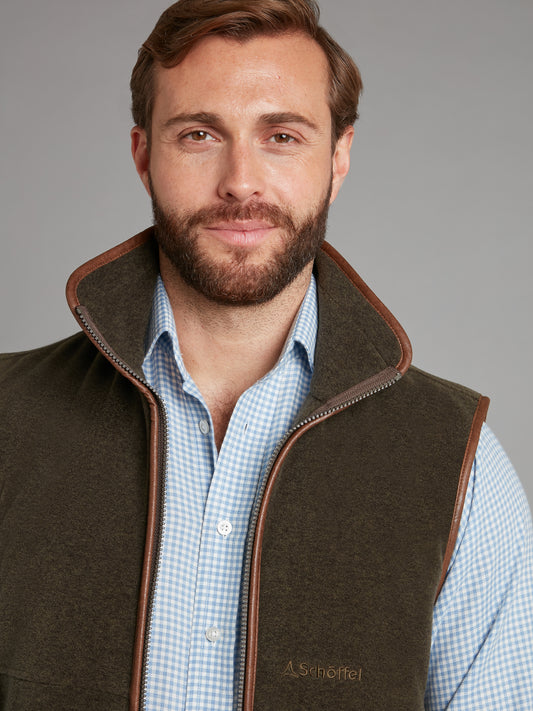 Schoffel Oakham Fleece Vest - Dark Olive