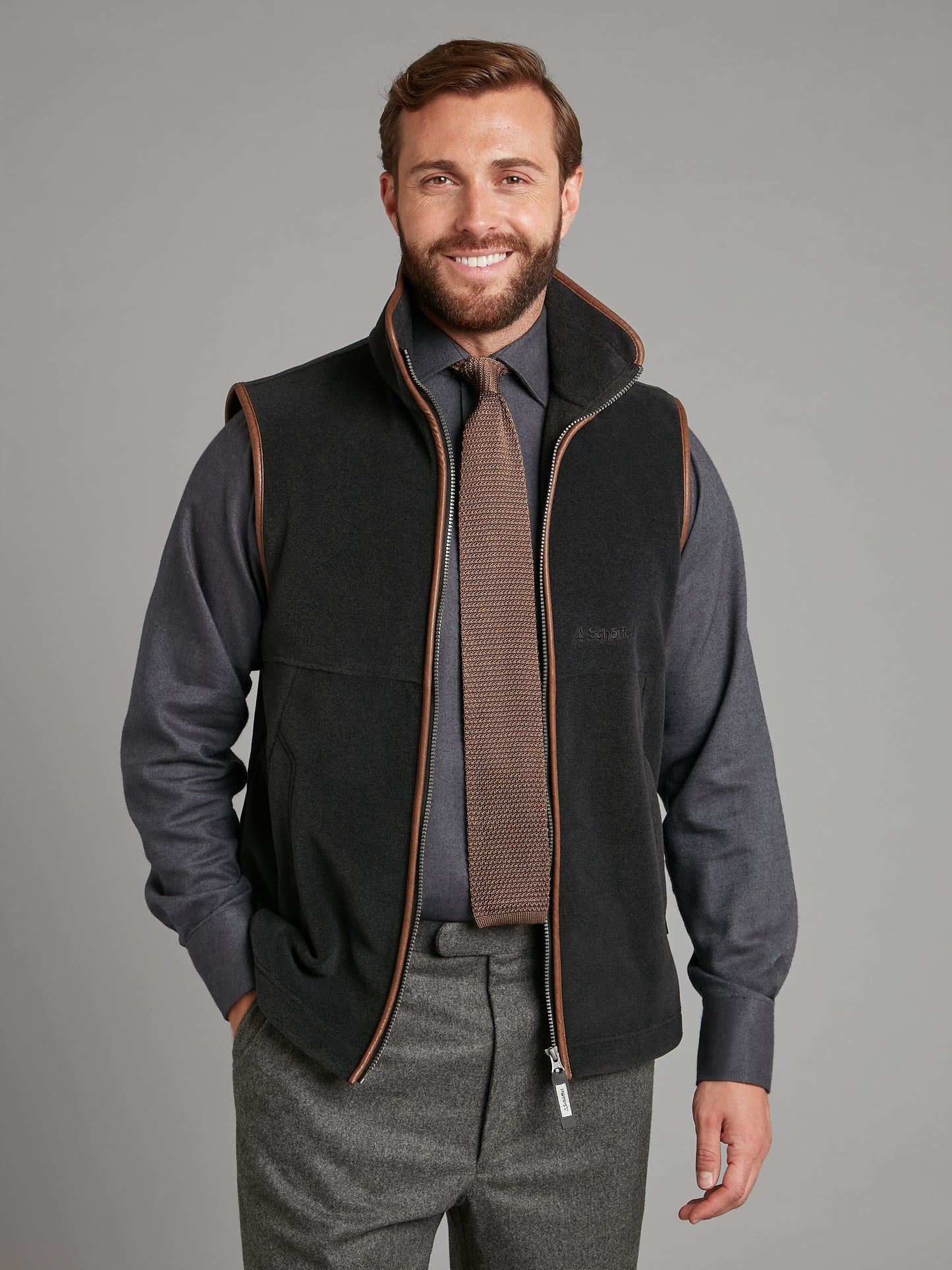 Schoffel Oakham Fleece Gilet - Gunmetal