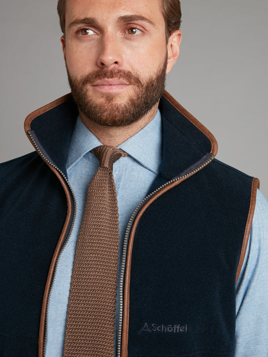 Schoffel Oakham Fleece Vest - Navy