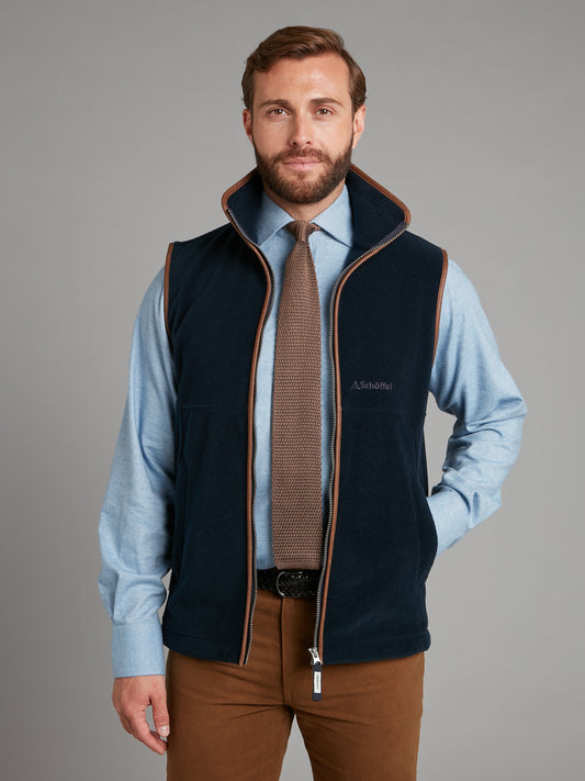 Schoffel Oakham Fleece Gilet - Navy