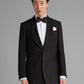 Shawl Lapel Bamboo Dinner Jacket - Black