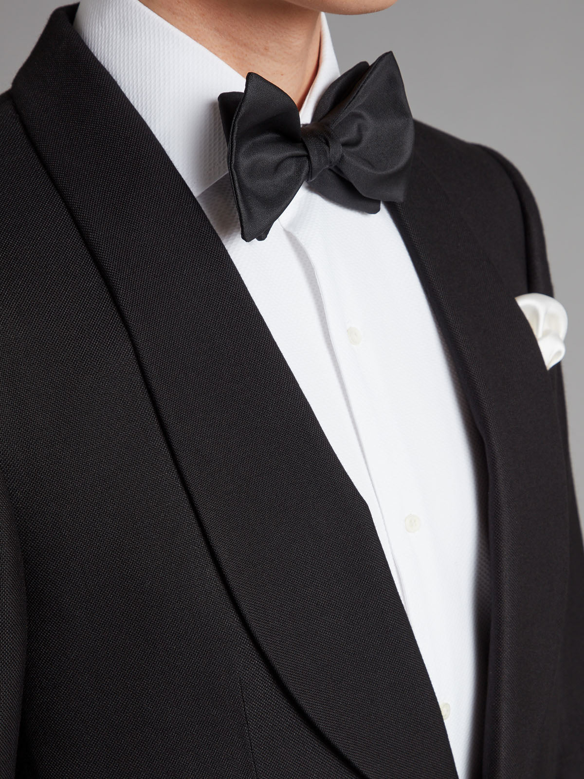 Shawl Lapel Bamboo Dinner Jacket - Black