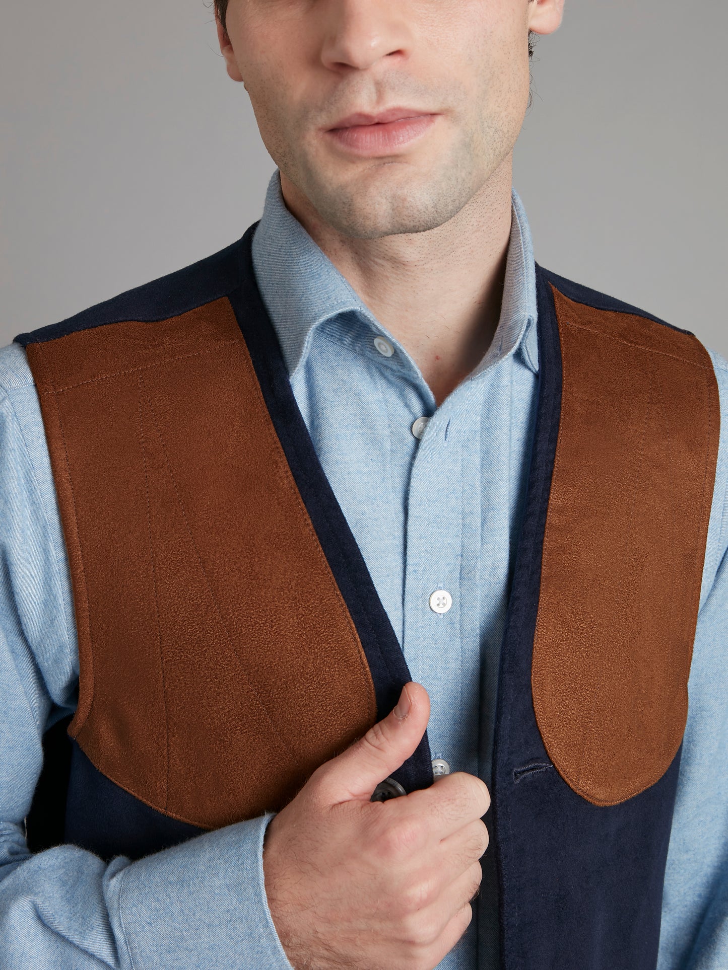 Shooting Vest - Moleskin Navy