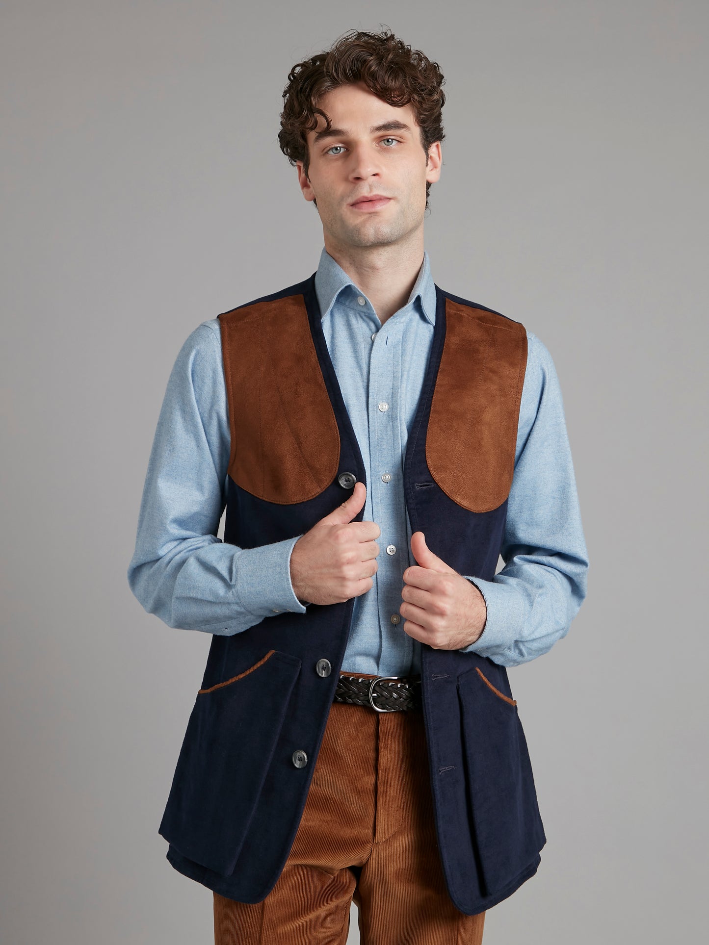 Shooting Vest - Moleskin Navy