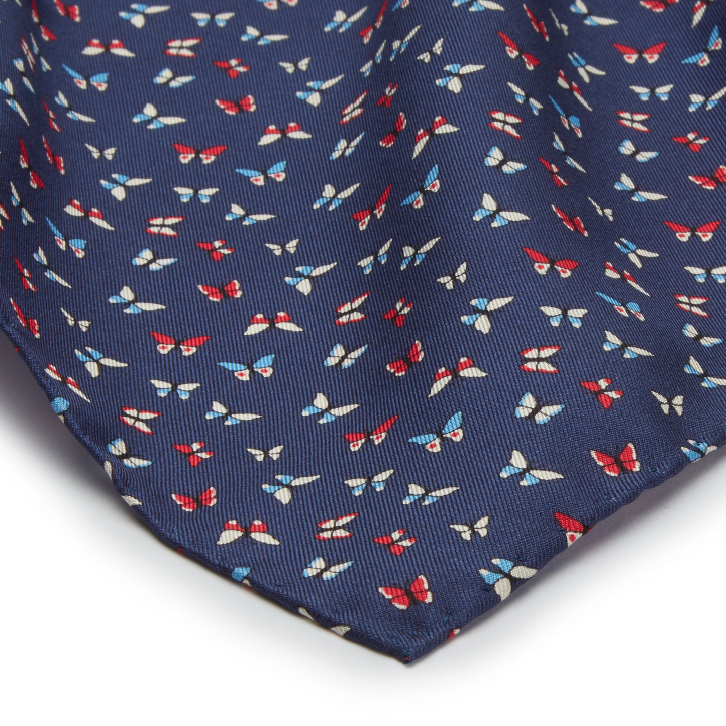 Butterfly Handkerchief - Navy