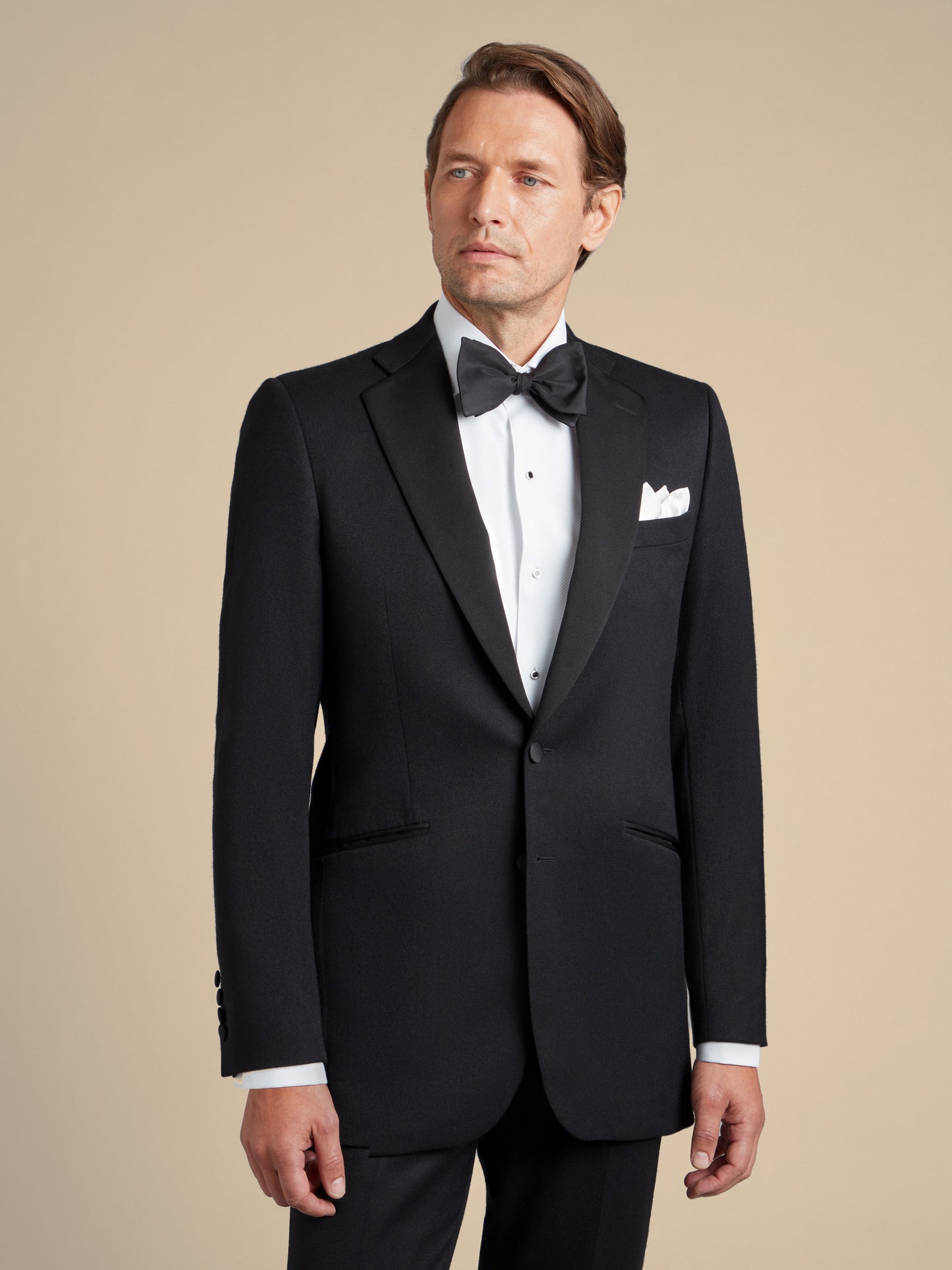 Dinner Suit Four Piece Hire (Single Breasted Jacket With Dress Shirt & Bow Tie)