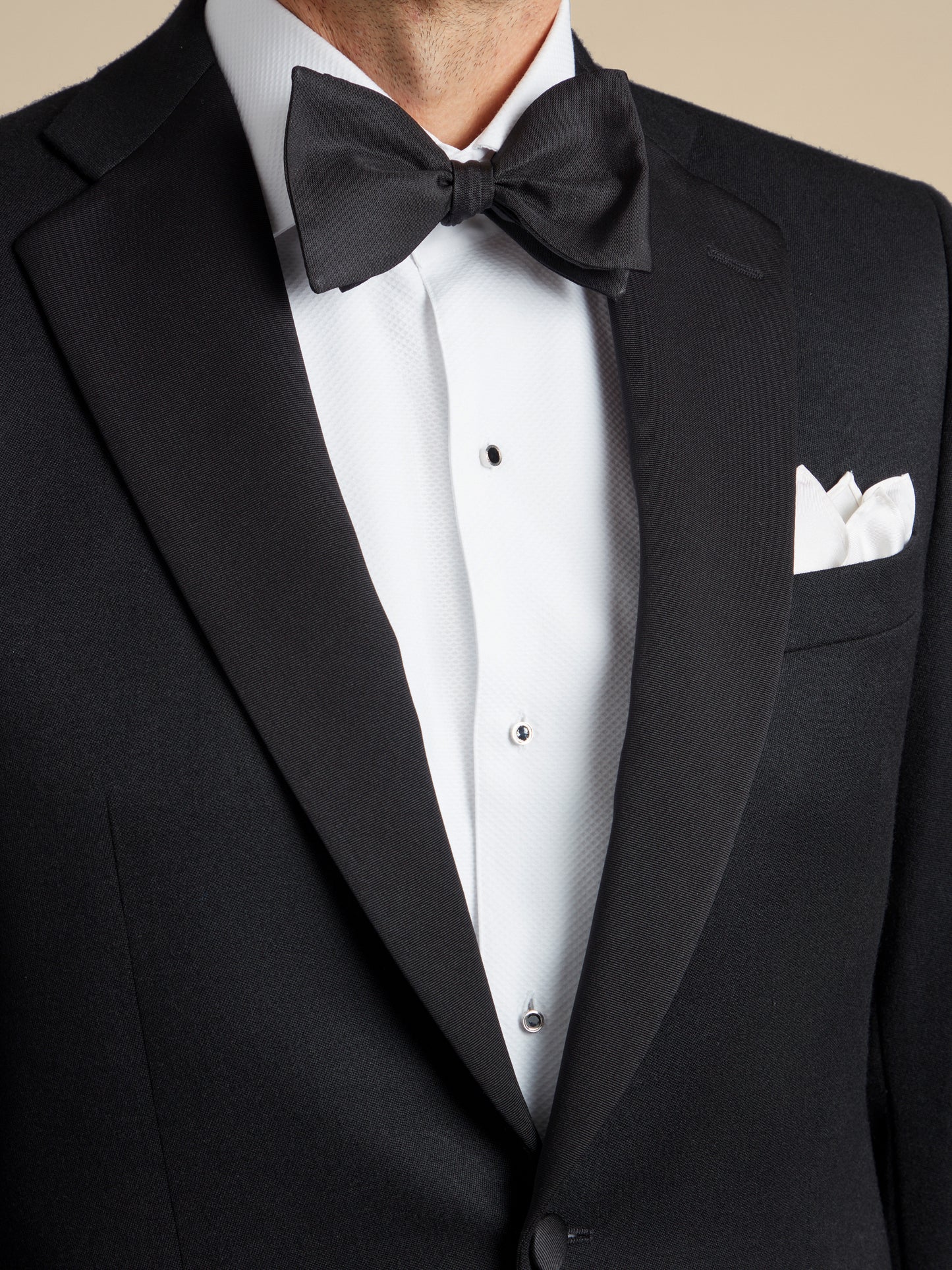 Dinner Suit Four Piece Hire (Single Breasted Jacket With Dress Shirt & Bow Tie)