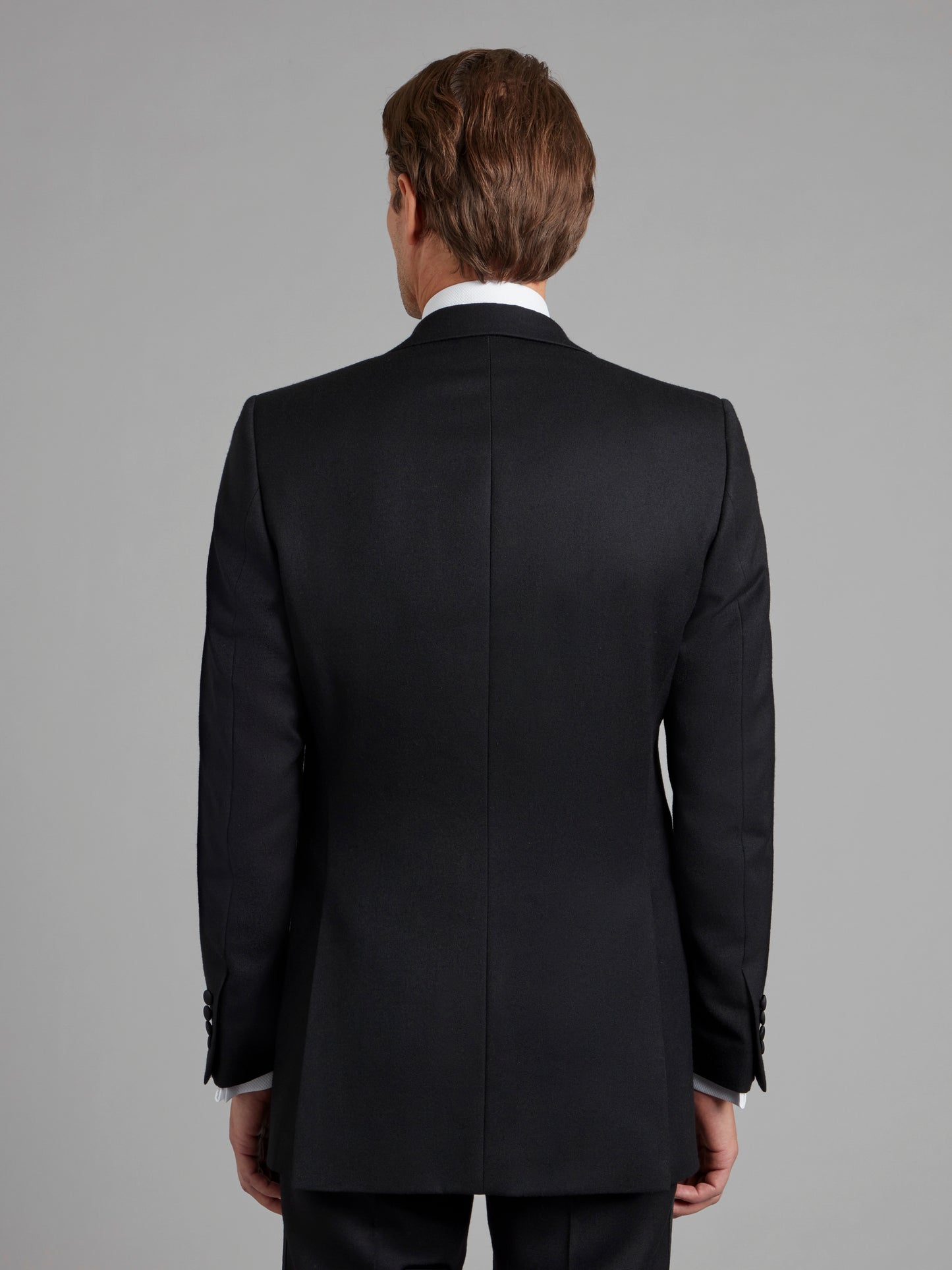 Eaton Tuxedo Jacket - Black Barathea