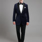 Single-Breasted Navy Velvet Dinner Jacket Hire