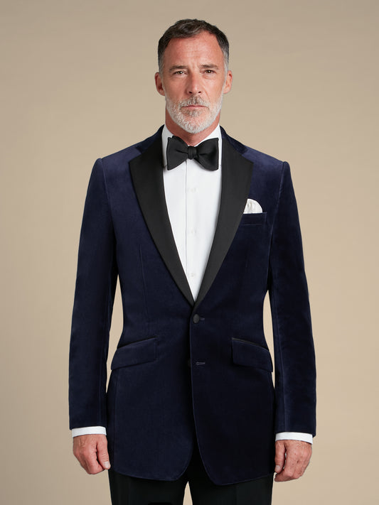 Dinner Suit Four Piece Hire (Velvet Jacket, Trousers, Dress Shirt & Bow Tie)