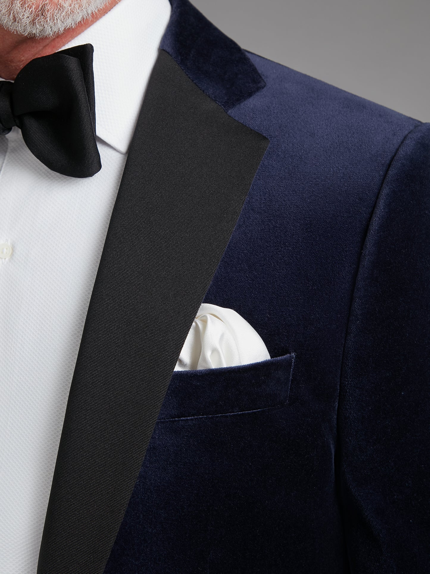 Single-Breasted Navy Velvet Dinner Jacket Hire