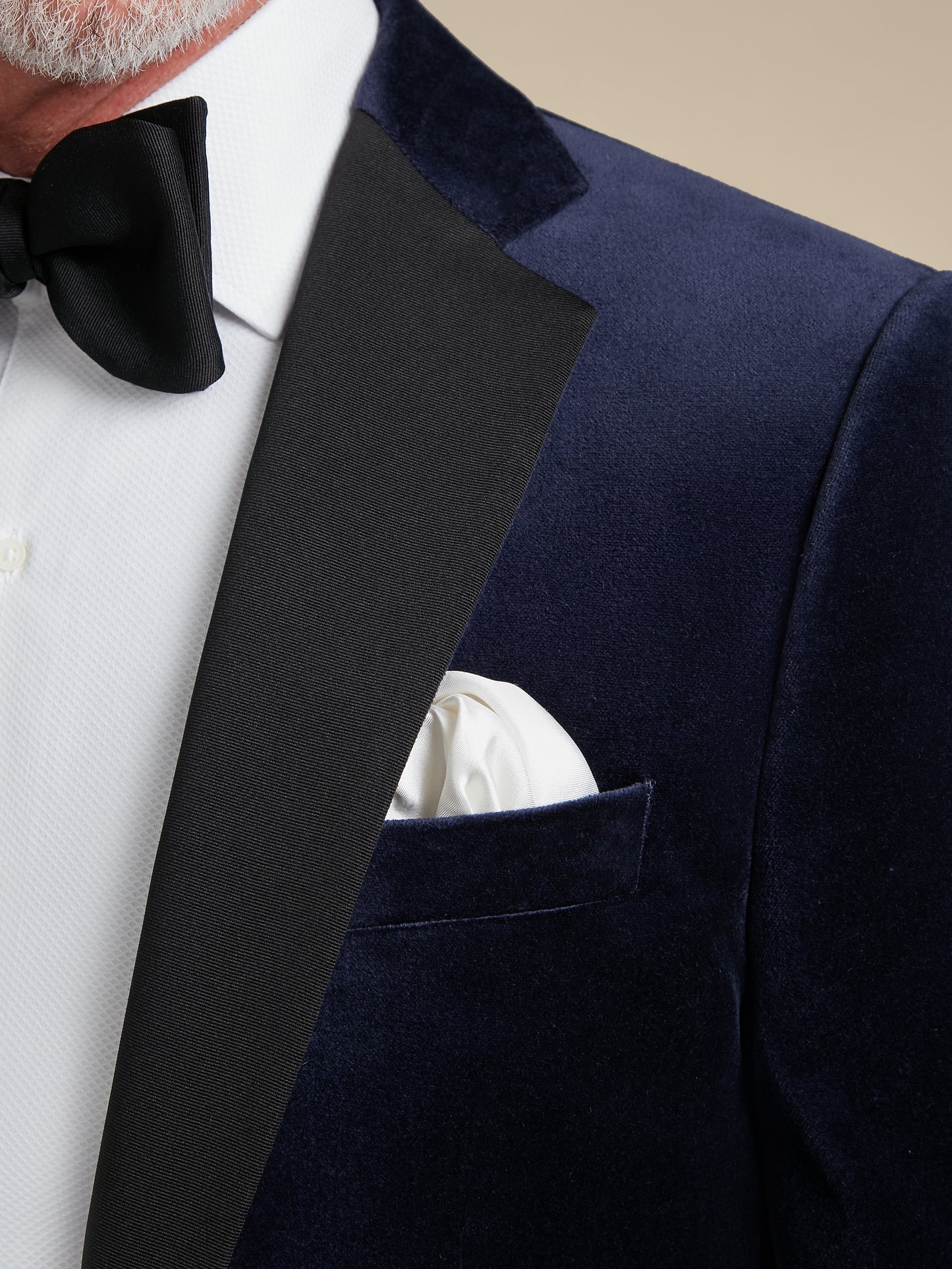 Single-Breasted Navy Velvet Dinner Jacket Hire