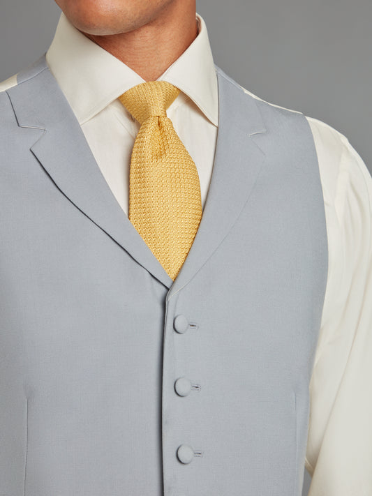 Royal Ascot Single Breasted Waistcoat Hire - Grey and Buff