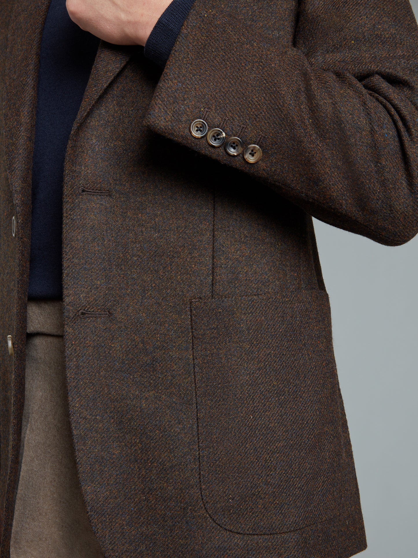 Sloan Exclusive Jacket - Mid Weight Brown Wool