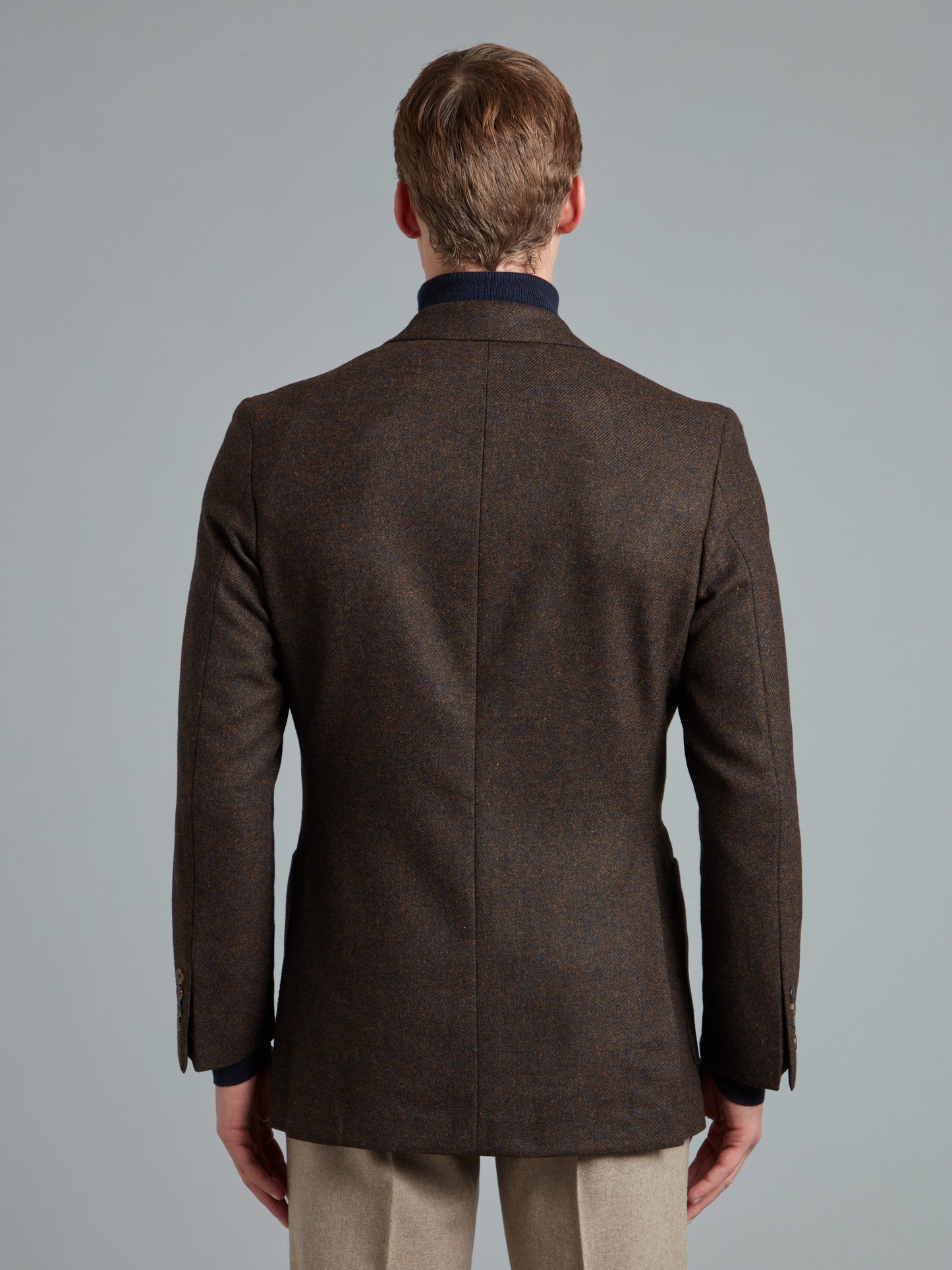 Sloan Exclusive Jacket - Mid Weight Brown Wool