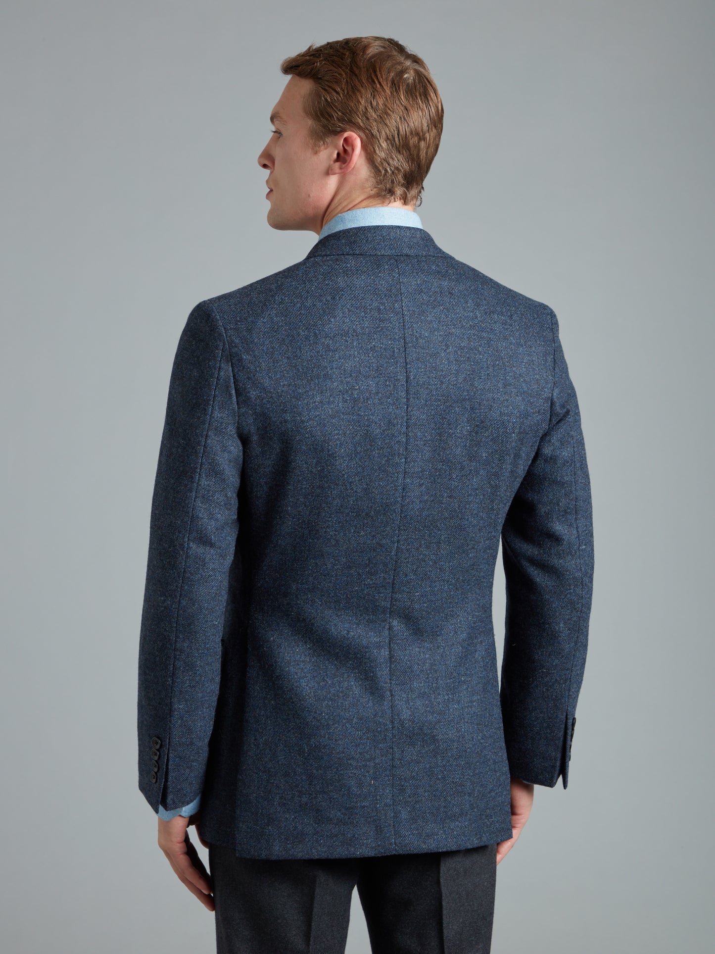 Sloan Jacket Mid Weight - Denim Blue Wool